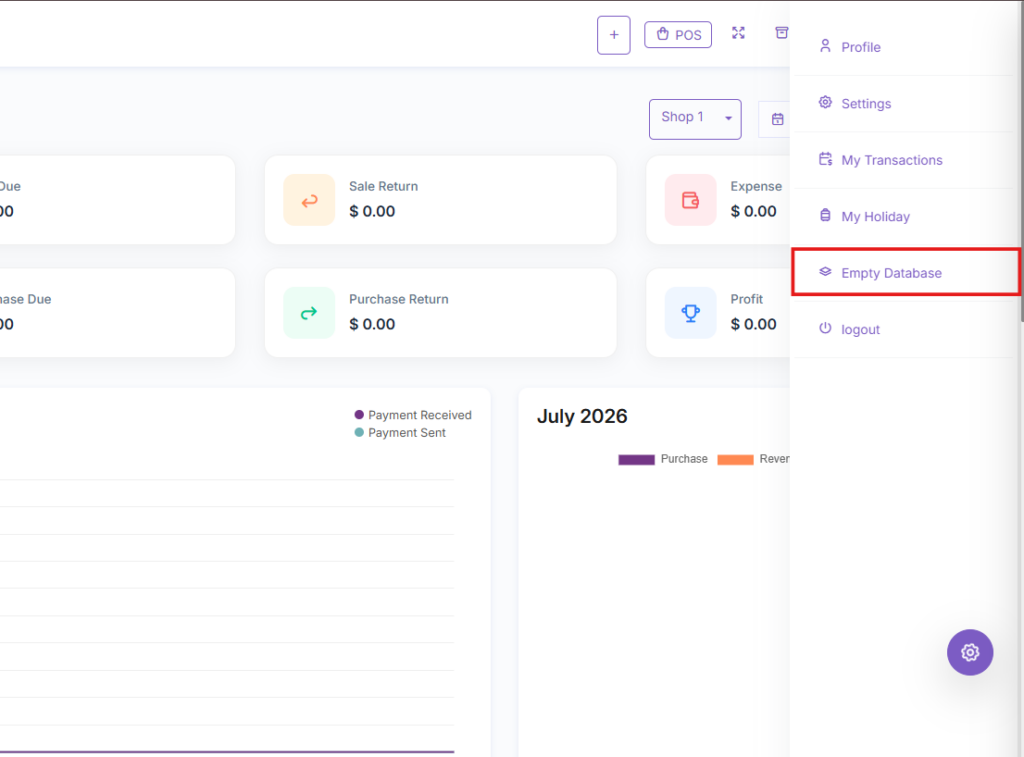 SalePro interface screenshot
